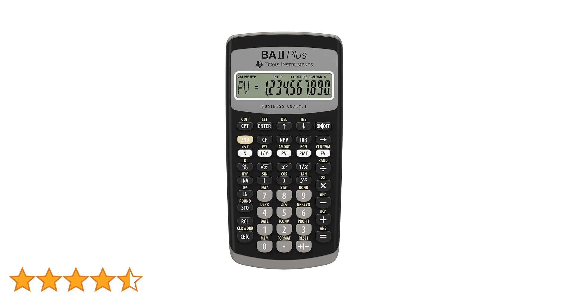 美品　関数電卓 CFA受験用 BA Ⅱ Plus professional Amazon | 日本語ガイドブック(112p) 付 Texas Instruments BA II